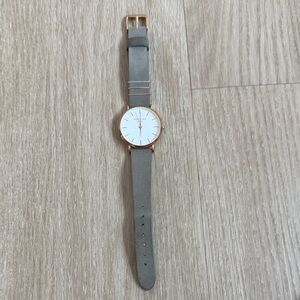 Rosefield Gold Watch with Gray Strap